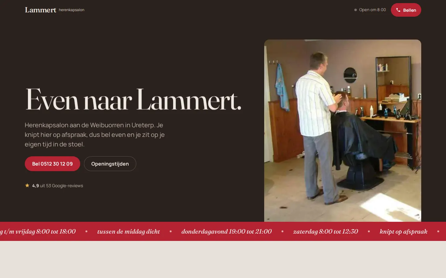 Richting B op een computer